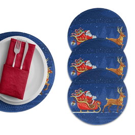 Hermia Set de 4 Salvamanteles Multicolor de 37 cm